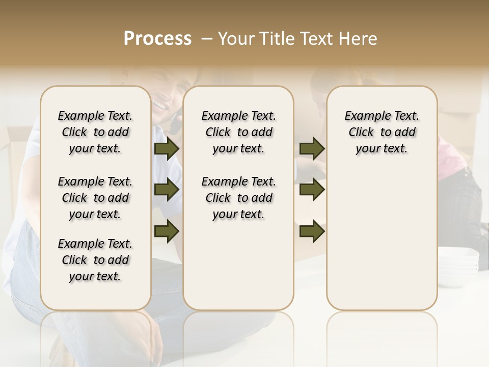 A Man Sitting On The Floor Talking On A Cell Phone PowerPoint Template