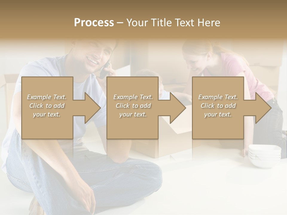 A Man Sitting On The Floor Talking On A Cell Phone PowerPoint Template