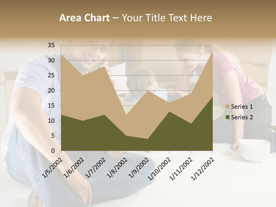 A Man Sitting On The Floor Talking On A Cell Phone PowerPoint Template
