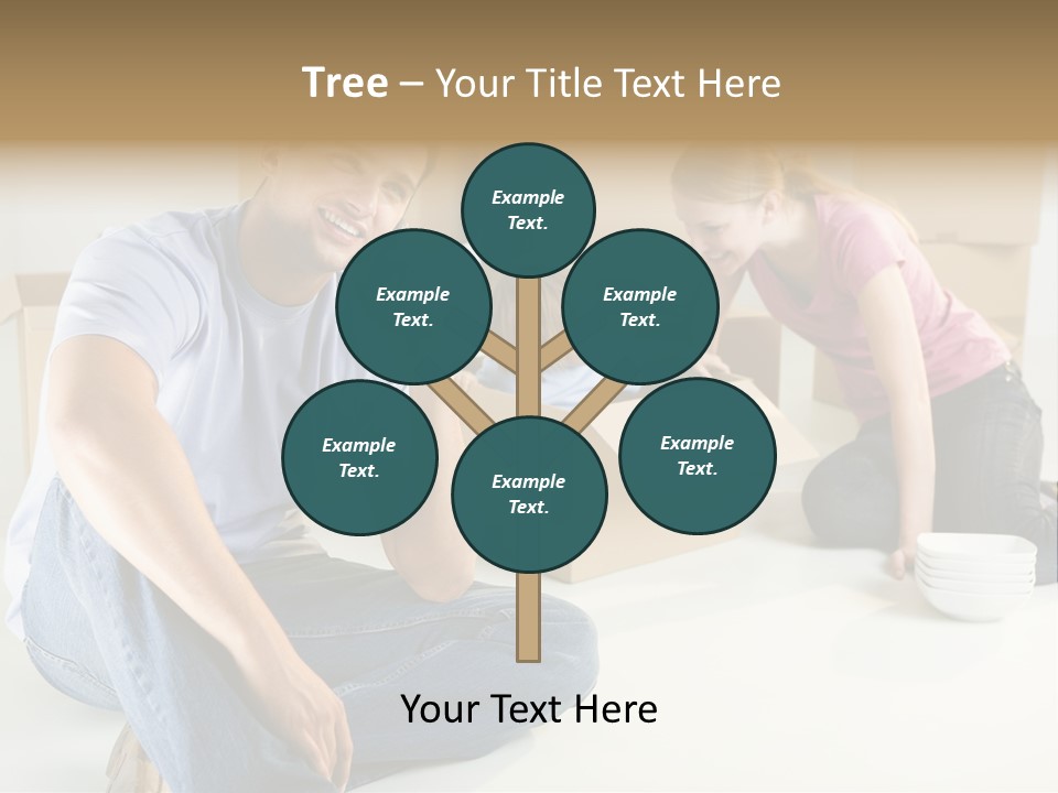 A Man Sitting On The Floor Talking On A Cell Phone PowerPoint Template