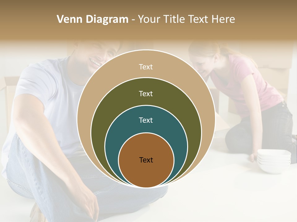 A Man Sitting On The Floor Talking On A Cell Phone PowerPoint Template