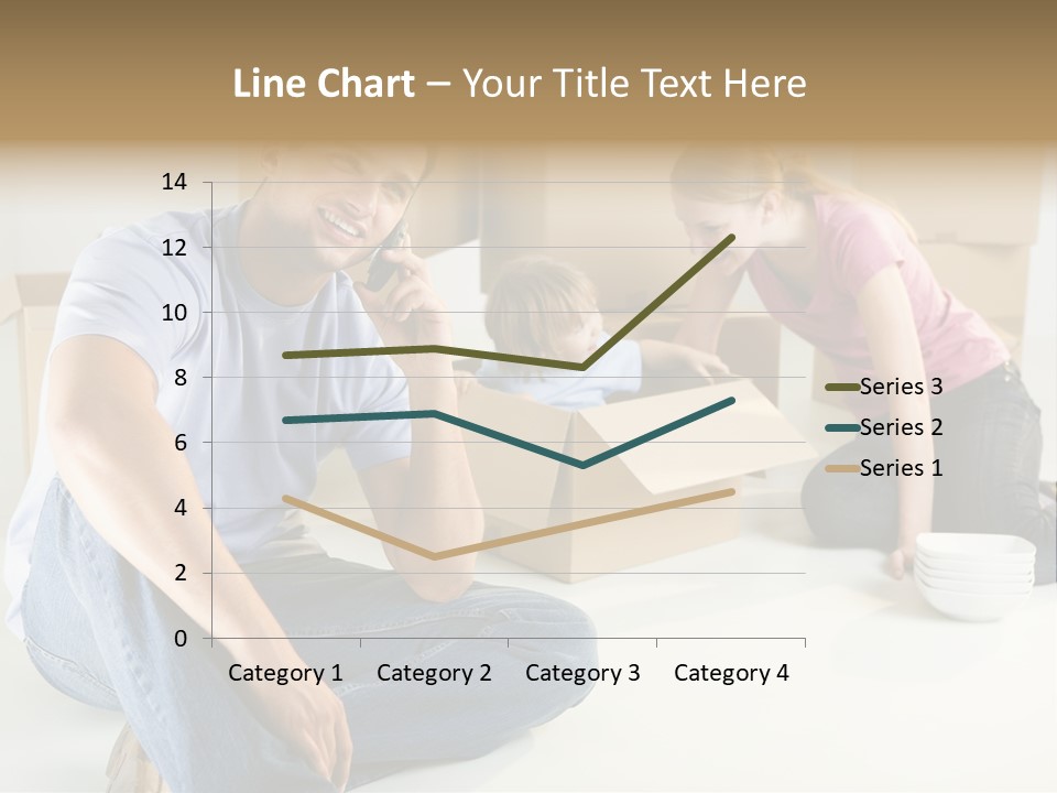 A Man Sitting On The Floor Talking On A Cell Phone PowerPoint Template