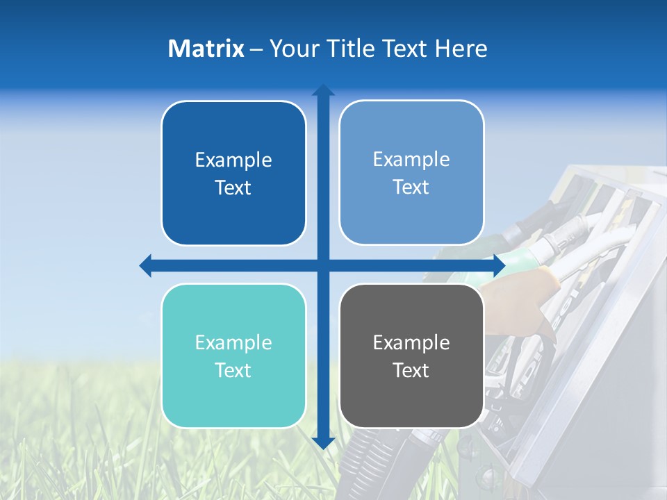 A Gas Pump In The Grass With A Blue Sky In The Background PowerPoint Template