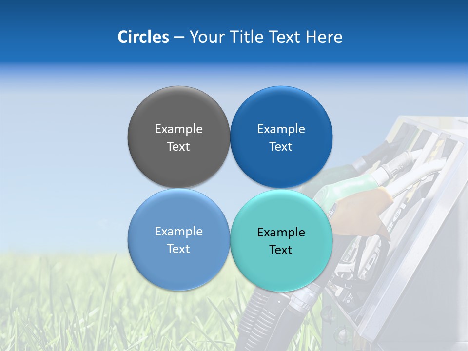 A Gas Pump In The Grass With A Blue Sky In The Background PowerPoint Template