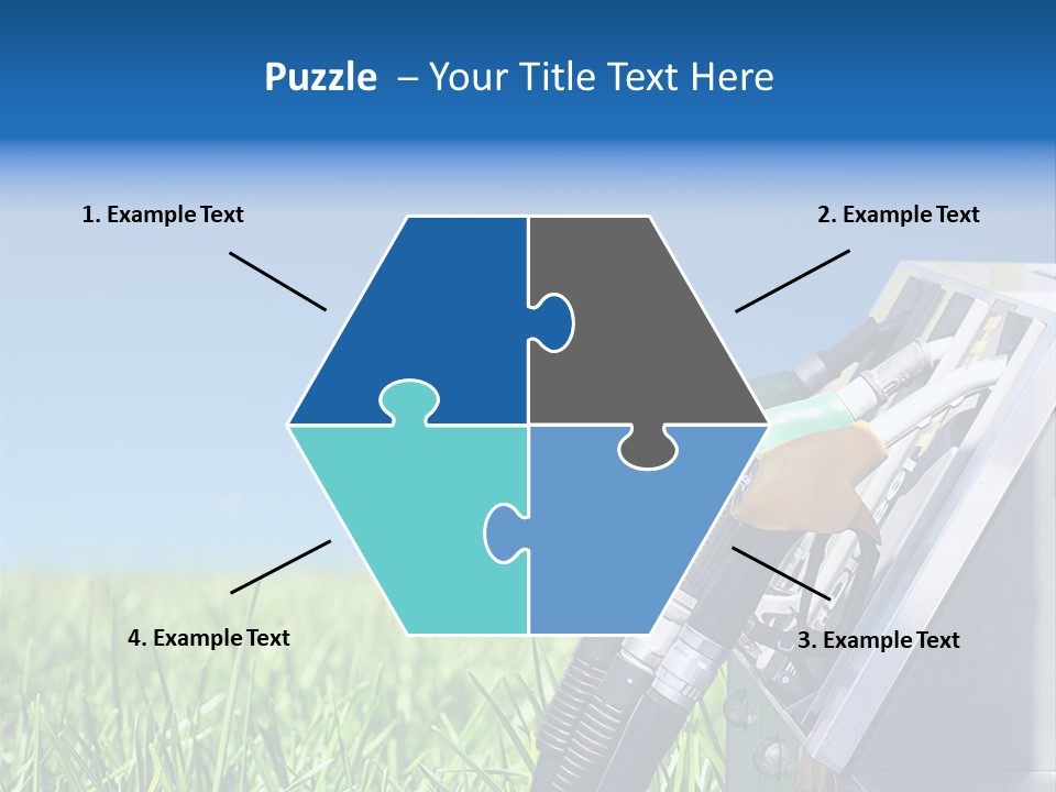 A Gas Pump In The Grass With A Blue Sky In The Background PowerPoint Template