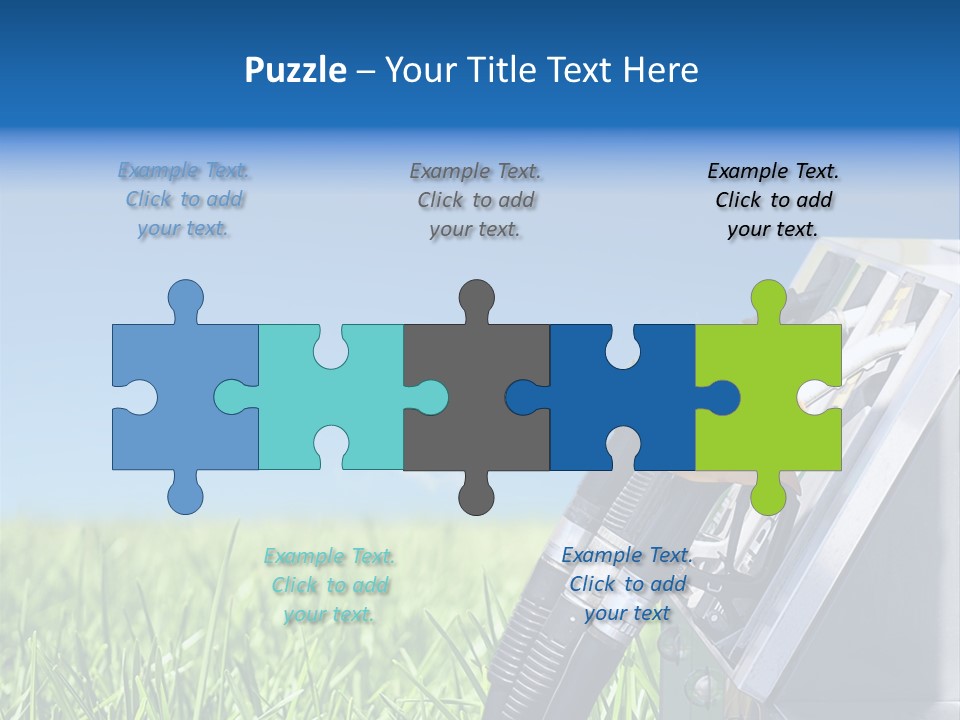 A Gas Pump In The Grass With A Blue Sky In The Background PowerPoint Template