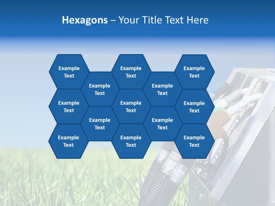 A Gas Pump In The Grass With A Blue Sky In The Background PowerPoint Template