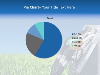 A Gas Pump In The Grass With A Blue Sky In The Background PowerPoint Template