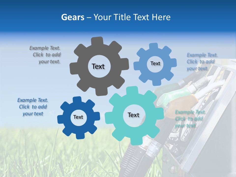 A Gas Pump In The Grass With A Blue Sky In The Background PowerPoint Template