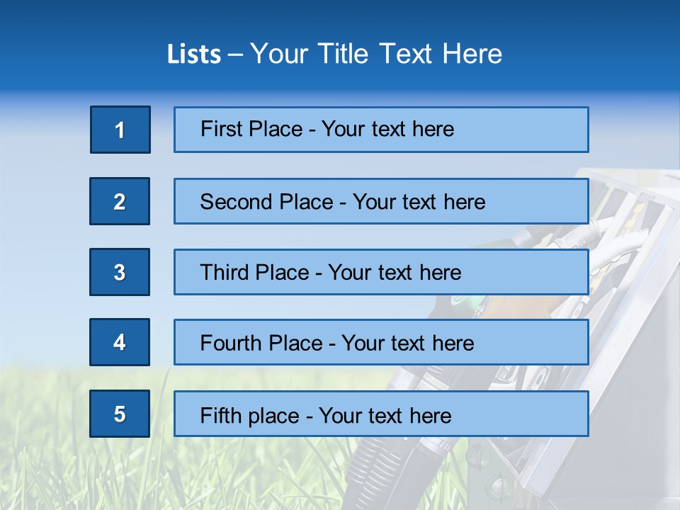 A Gas Pump In The Grass With A Blue Sky In The Background PowerPoint Template