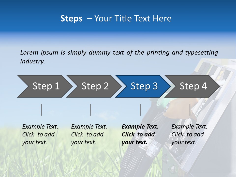A Gas Pump In The Grass With A Blue Sky In The Background PowerPoint Template