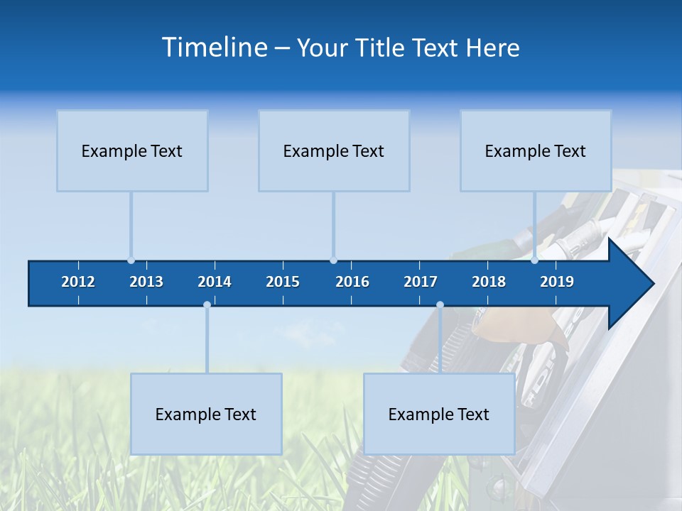 A Gas Pump In The Grass With A Blue Sky In The Background PowerPoint Template