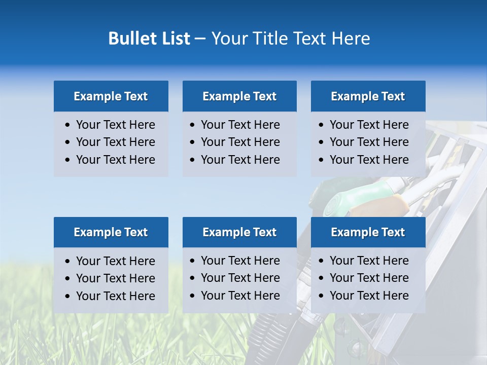 A Gas Pump In The Grass With A Blue Sky In The Background PowerPoint Template