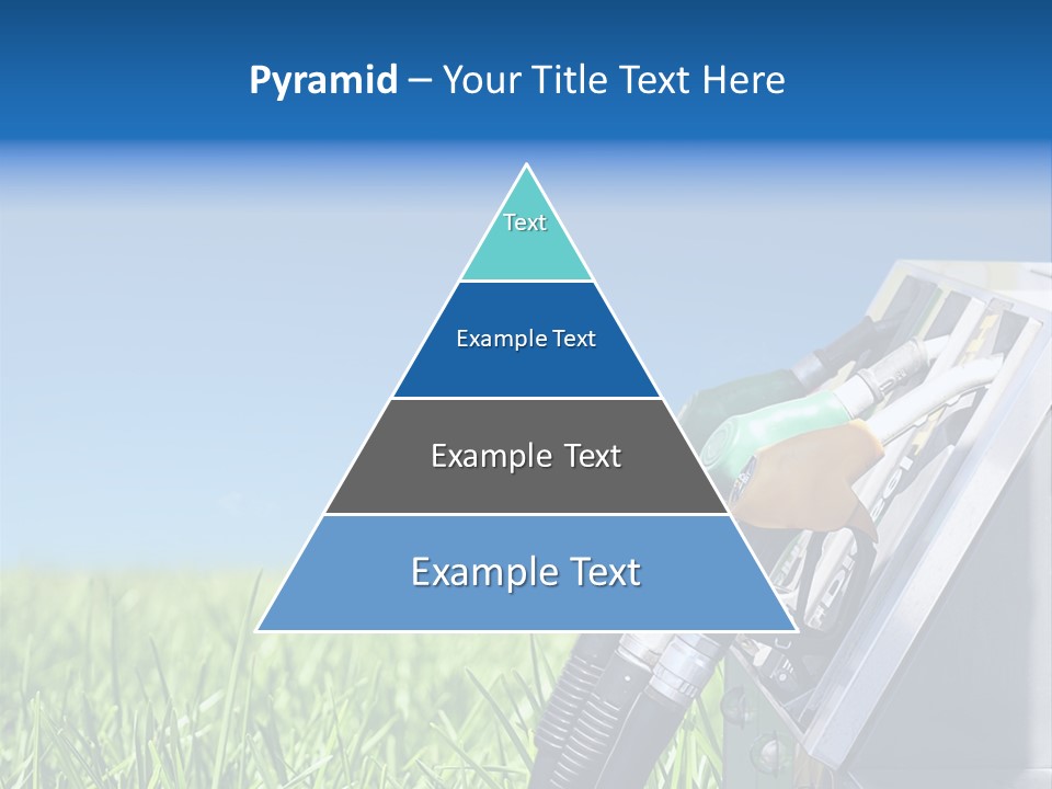 A Gas Pump In The Grass With A Blue Sky In The Background PowerPoint Template