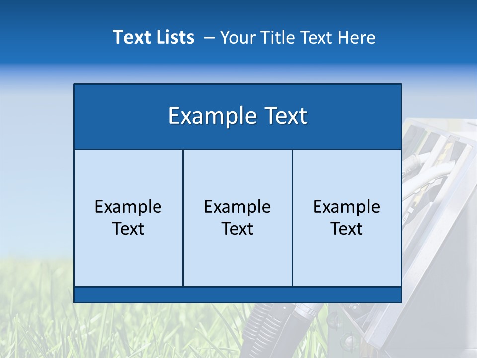 A Gas Pump In The Grass With A Blue Sky In The Background PowerPoint Template