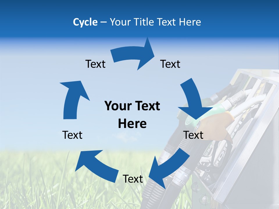 A Gas Pump In The Grass With A Blue Sky In The Background PowerPoint Template