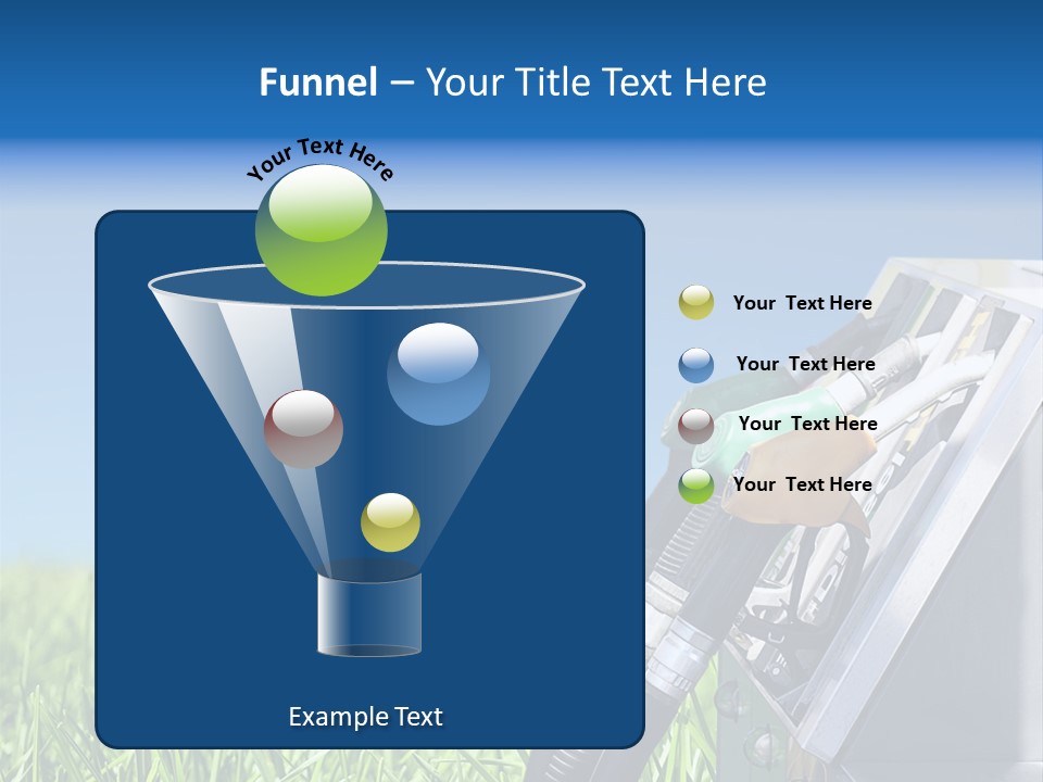 A Gas Pump In The Grass With A Blue Sky In The Background PowerPoint Template