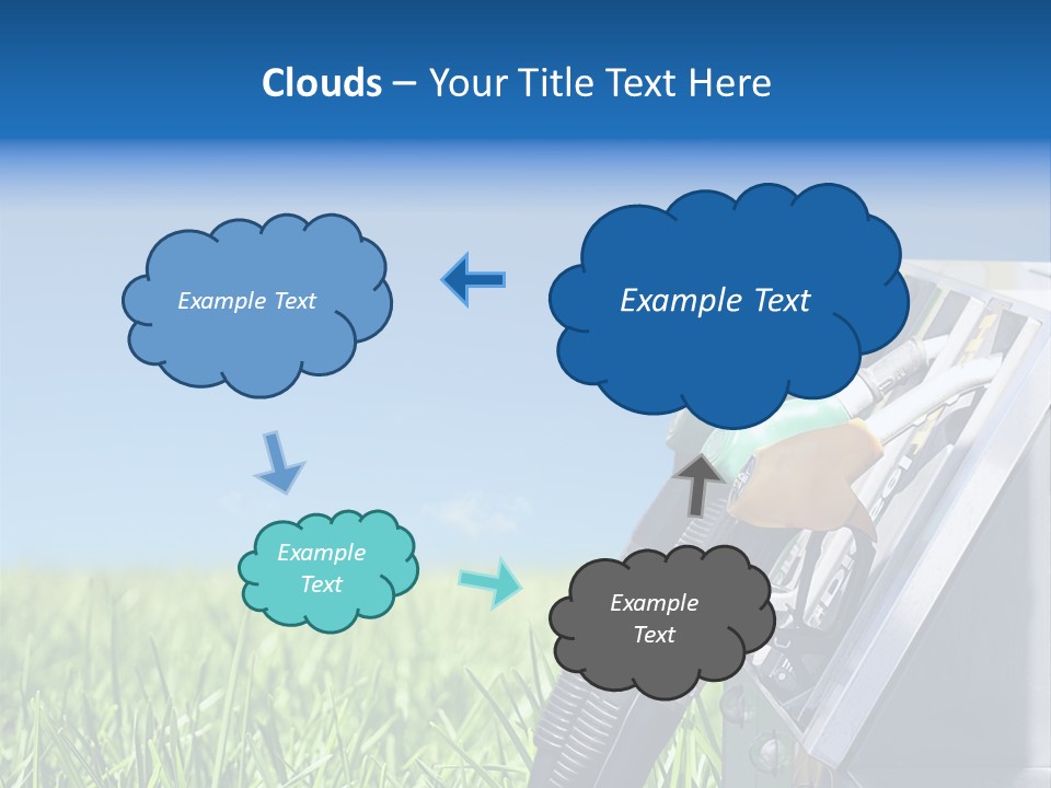 A Gas Pump In The Grass With A Blue Sky In The Background PowerPoint Template