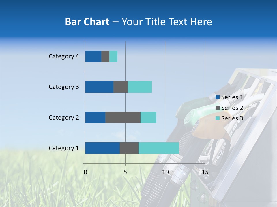 A Gas Pump In The Grass With A Blue Sky In The Background PowerPoint Template