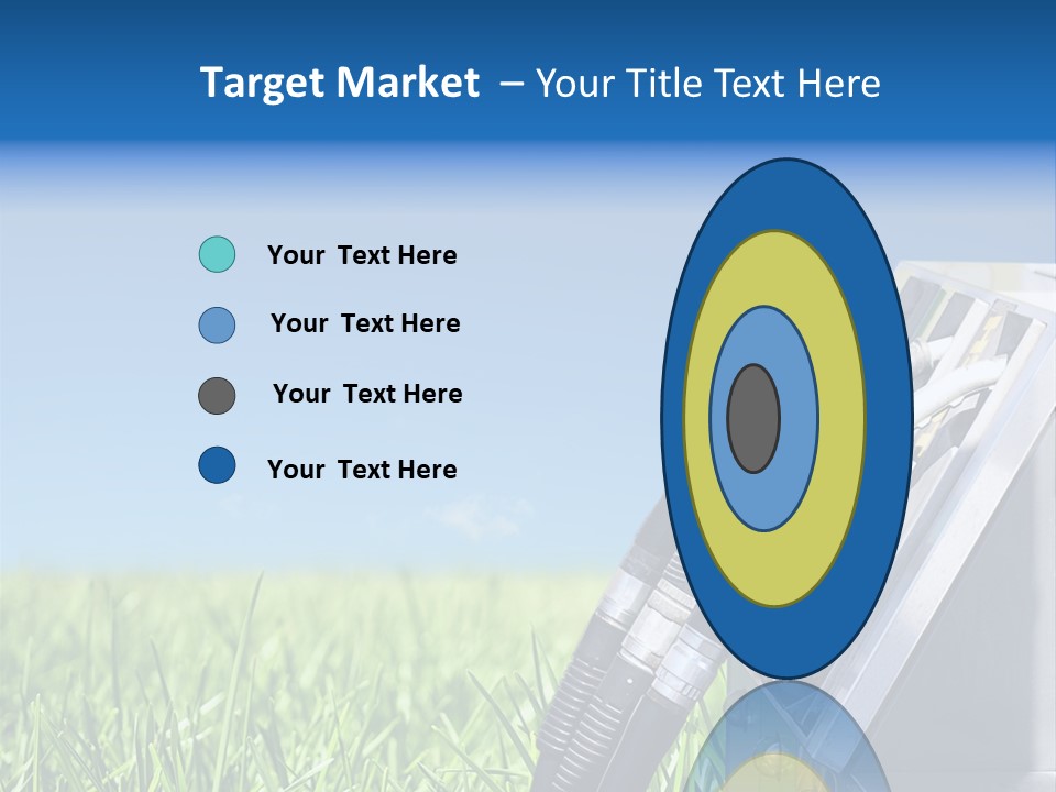 A Gas Pump In The Grass With A Blue Sky In The Background PowerPoint Template