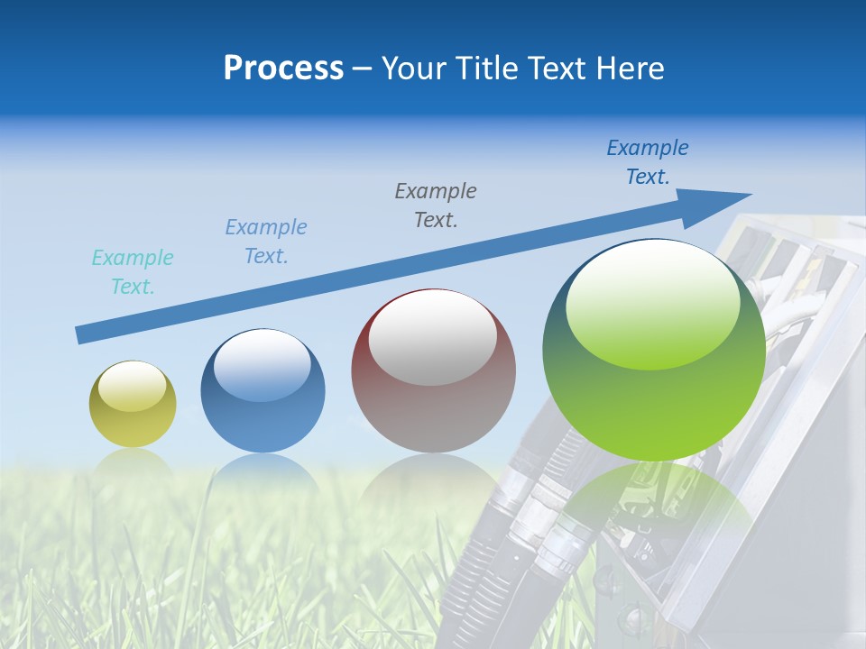 A Gas Pump In The Grass With A Blue Sky In The Background PowerPoint Template