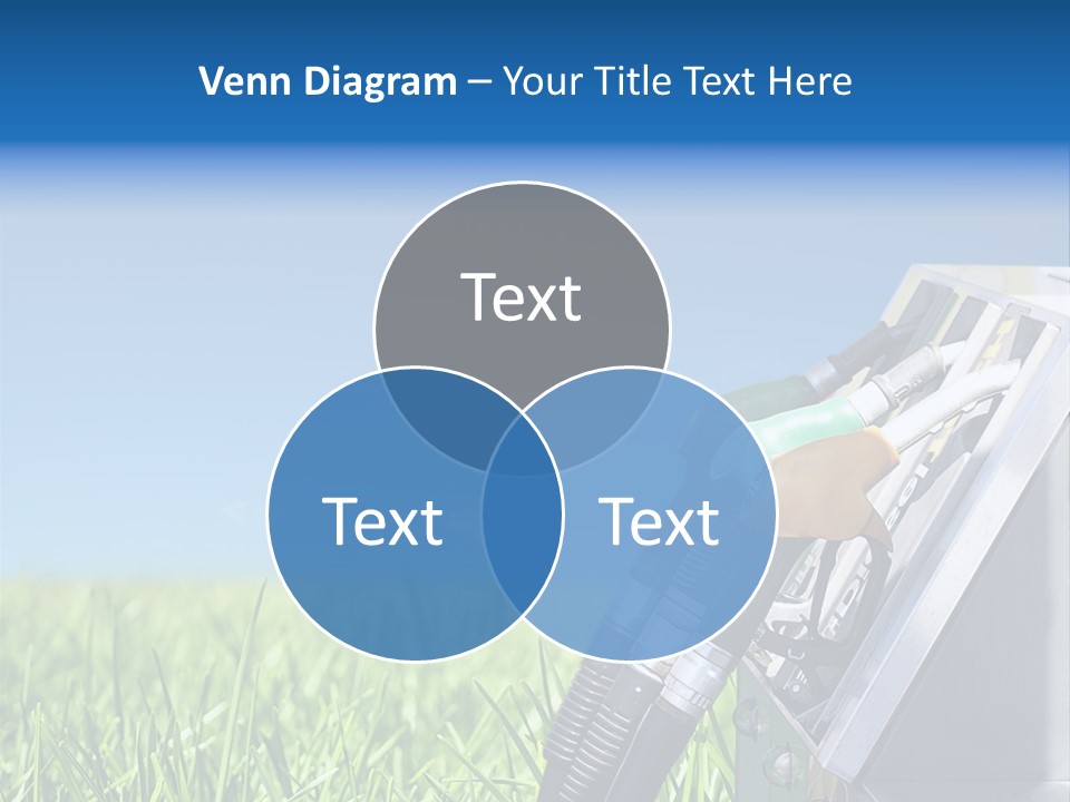 A Gas Pump In The Grass With A Blue Sky In The Background PowerPoint Template