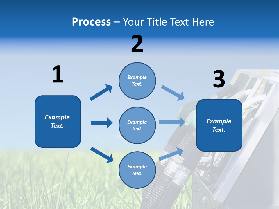 A Gas Pump In The Grass With A Blue Sky In The Background PowerPoint Template