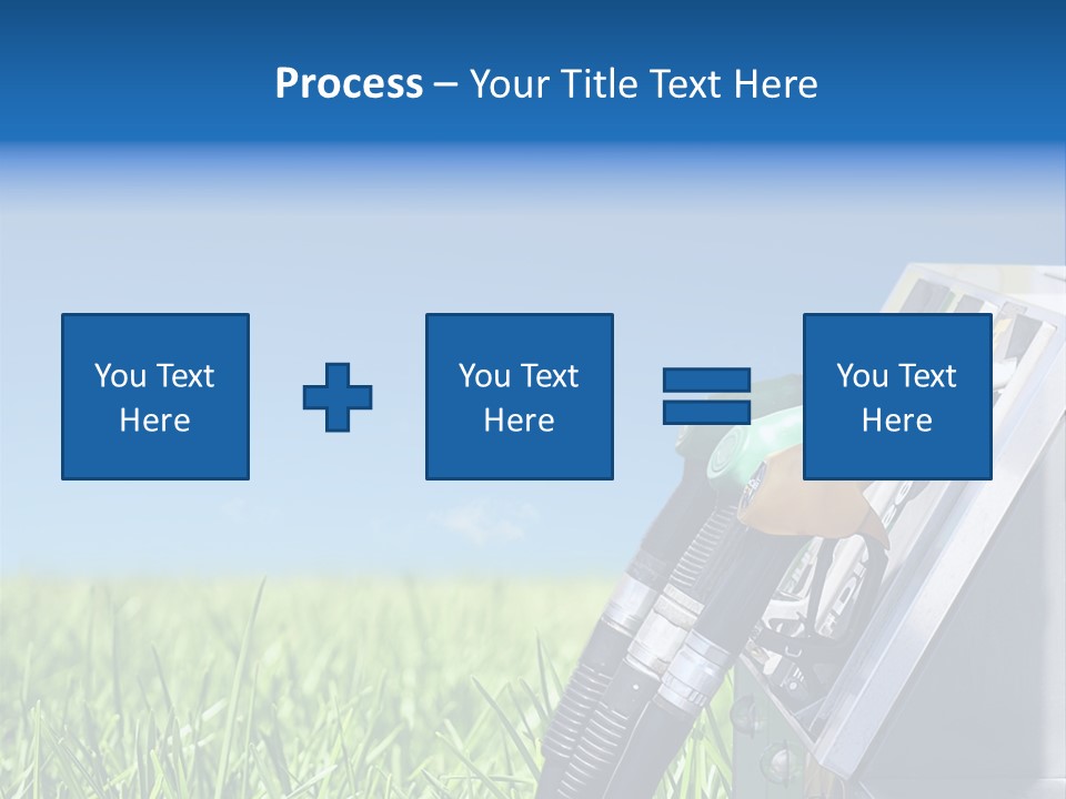 A Gas Pump In The Grass With A Blue Sky In The Background PowerPoint Template