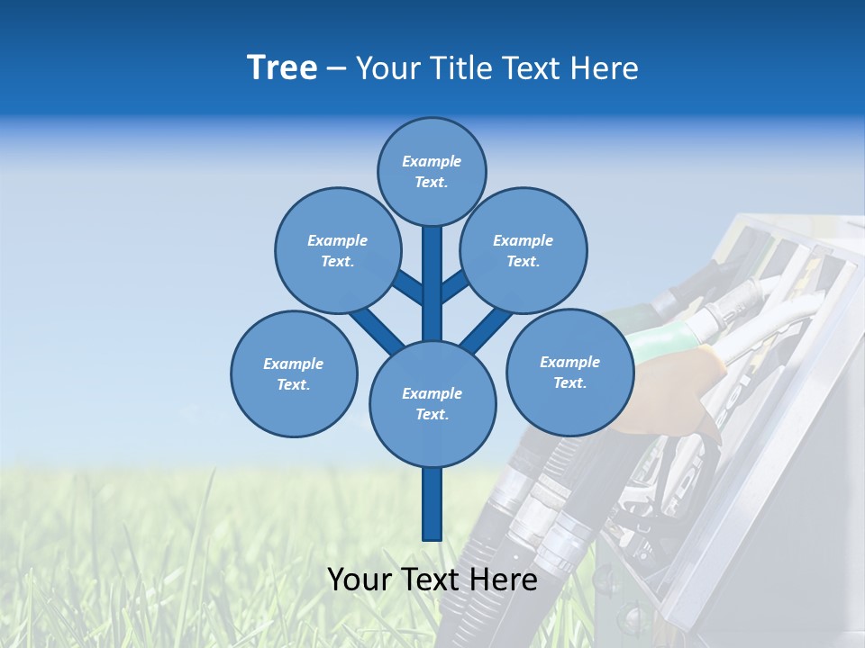 A Gas Pump In The Grass With A Blue Sky In The Background PowerPoint Template