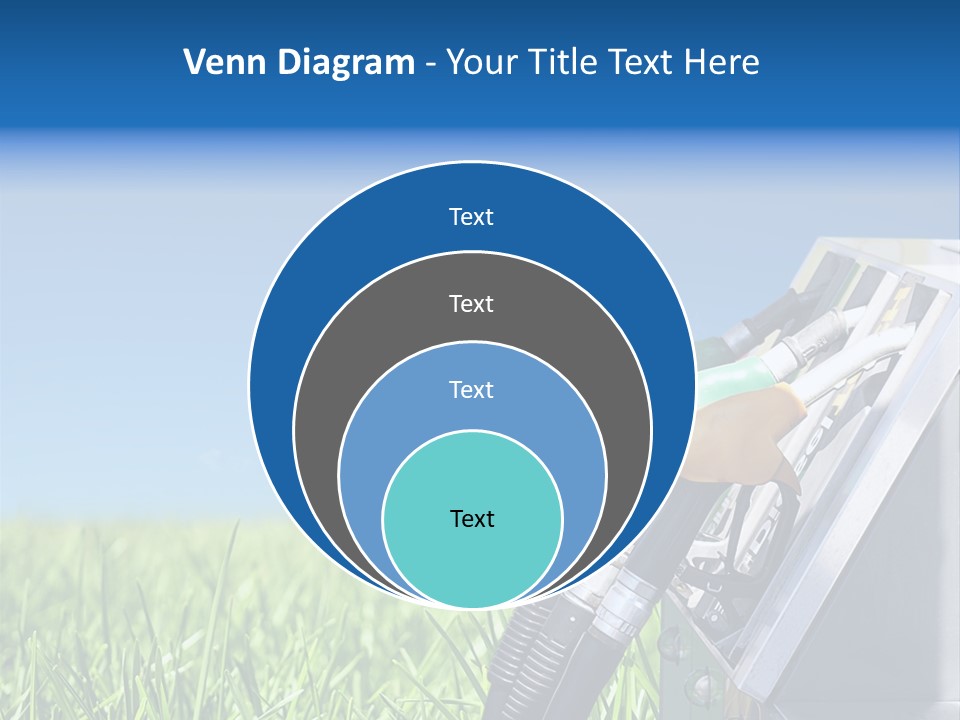 A Gas Pump In The Grass With A Blue Sky In The Background PowerPoint Template