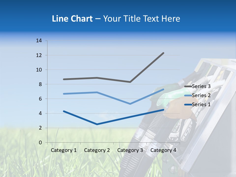A Gas Pump In The Grass With A Blue Sky In The Background PowerPoint Template