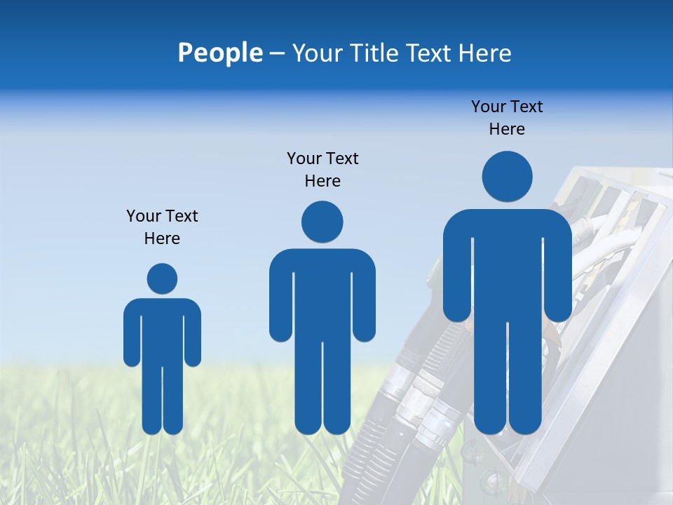 A Gas Pump In The Grass With A Blue Sky In The Background PowerPoint Template