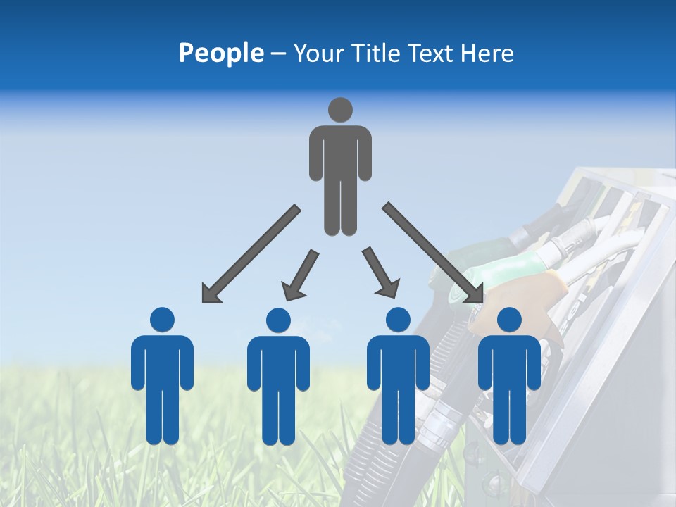 A Gas Pump In The Grass With A Blue Sky In The Background PowerPoint Template