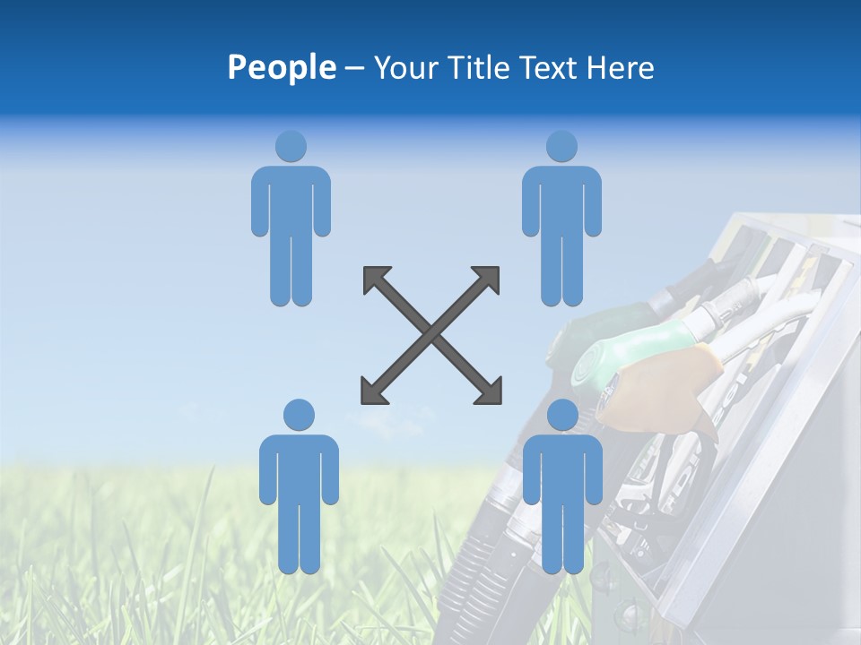 A Gas Pump In The Grass With A Blue Sky In The Background PowerPoint Template
