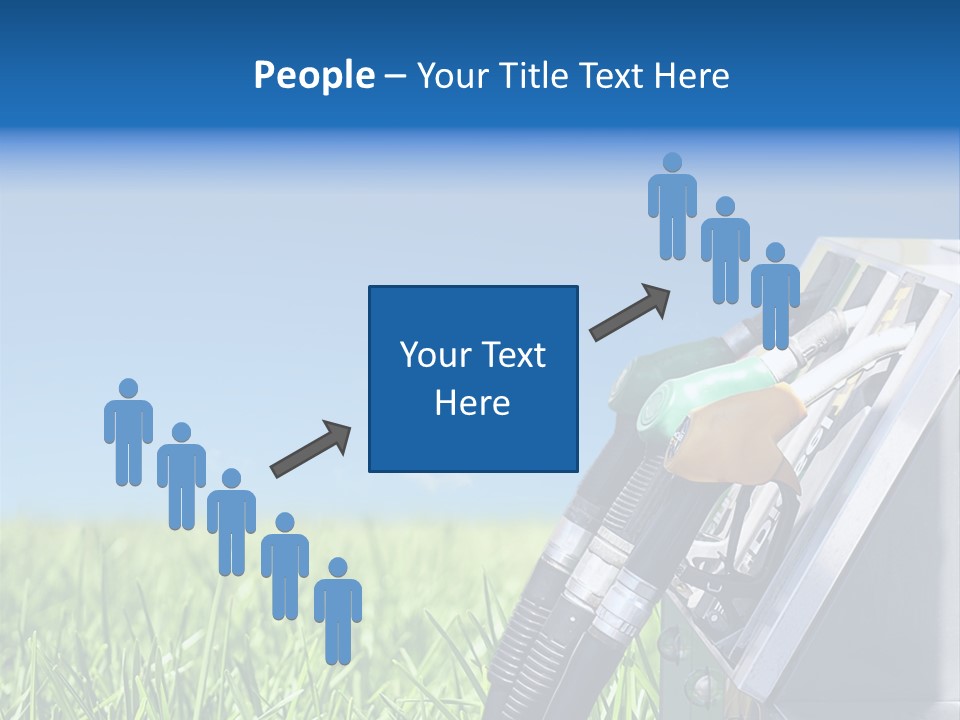 A Gas Pump In The Grass With A Blue Sky In The Background PowerPoint Template