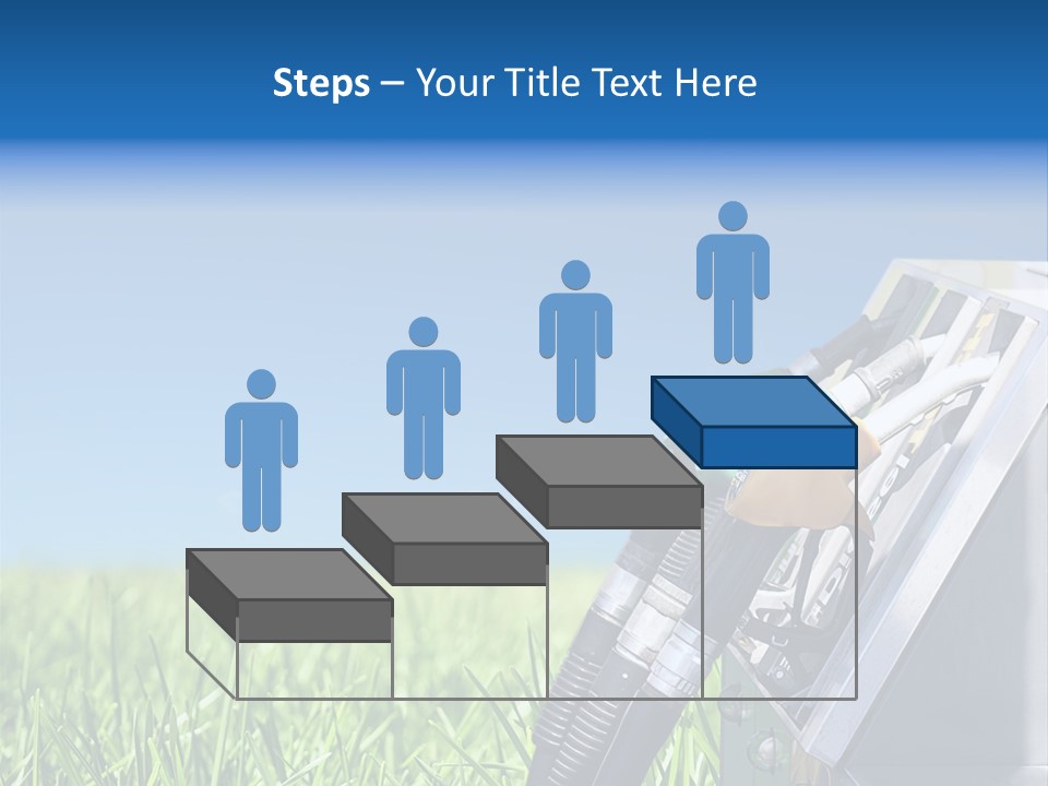 A Gas Pump In The Grass With A Blue Sky In The Background PowerPoint Template