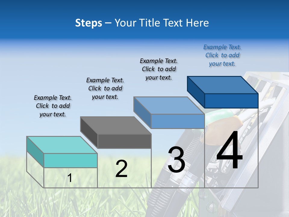 A Gas Pump In The Grass With A Blue Sky In The Background PowerPoint Template