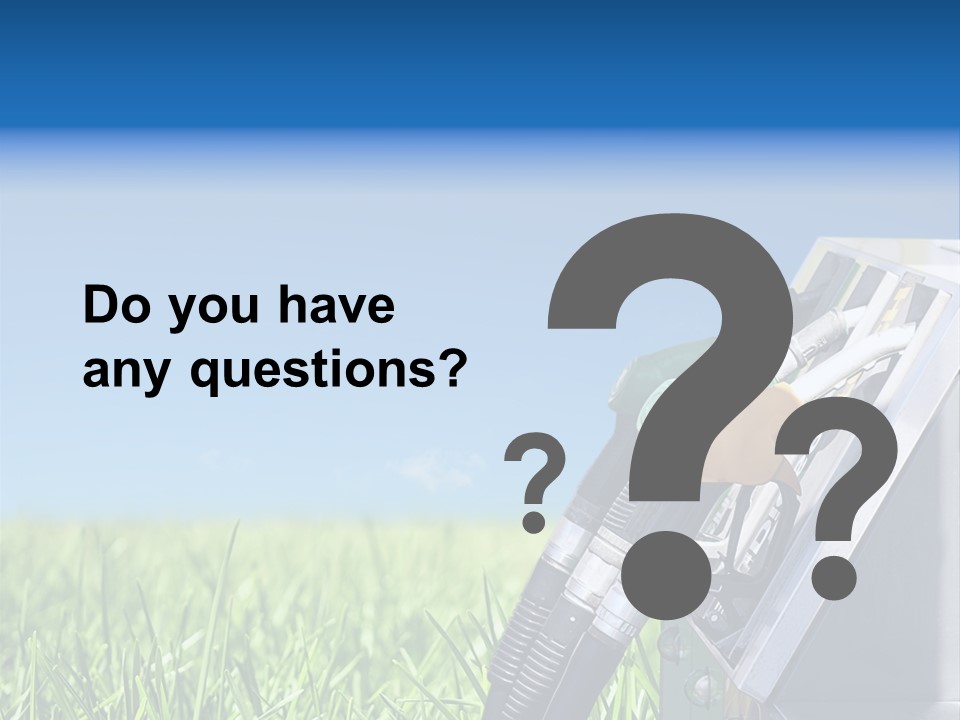 A Gas Pump In The Grass With A Blue Sky In The Background PowerPoint Template