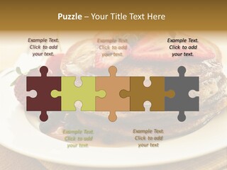 Stack Of Buckwheat Pancakes With Fresh Berries And Maple Syrup PowerPoint Template