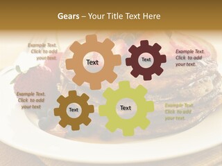 Stack Of Buckwheat Pancakes With Fresh Berries And Maple Syrup PowerPoint Template