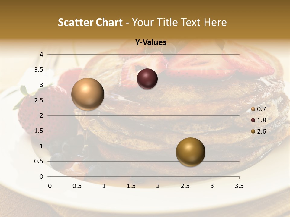 Stack Of Buckwheat Pancakes With Fresh Berries And Maple Syrup PowerPoint Template
