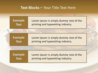 Stack Of Buckwheat Pancakes With Fresh Berries And Maple Syrup PowerPoint Template