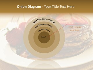 Stack Of Buckwheat Pancakes With Fresh Berries And Maple Syrup PowerPoint Template