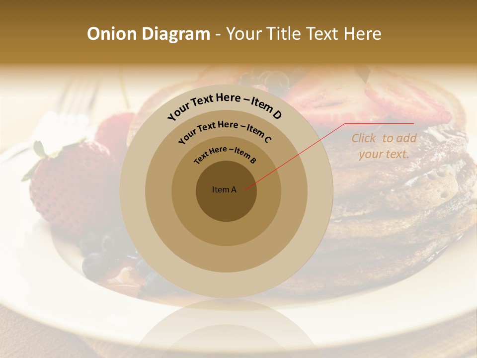 Stack Of Buckwheat Pancakes With Fresh Berries And Maple Syrup PowerPoint Template