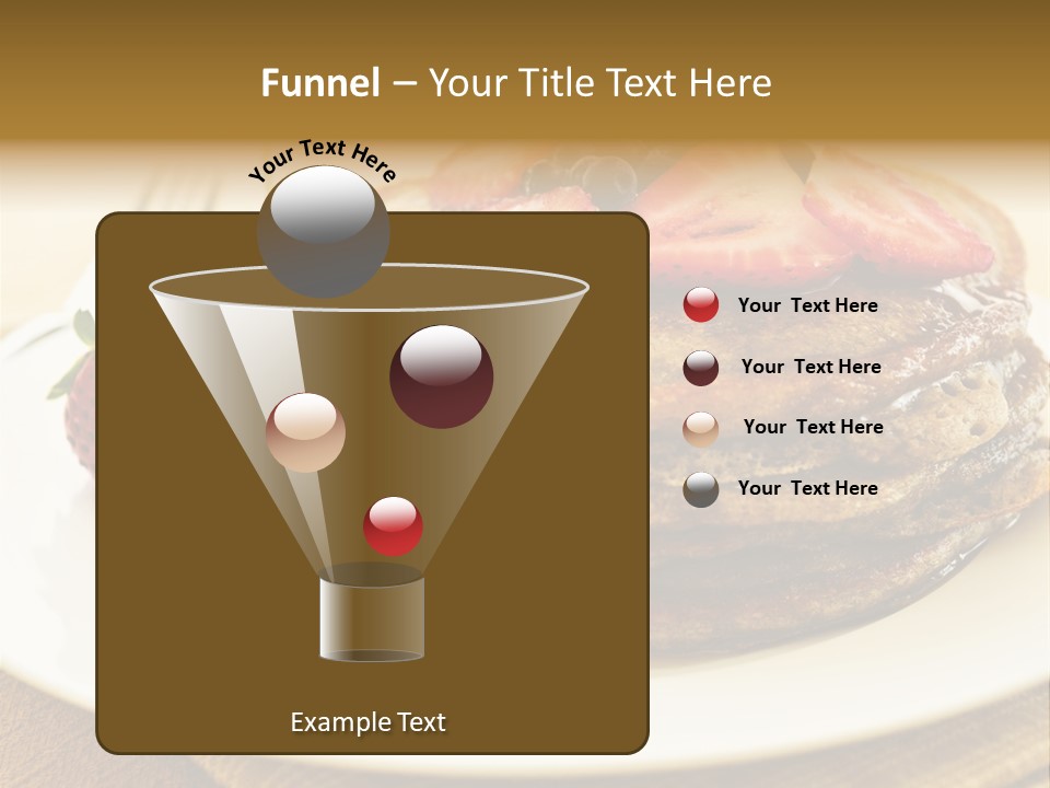 Stack Of Buckwheat Pancakes With Fresh Berries And Maple Syrup PowerPoint Template