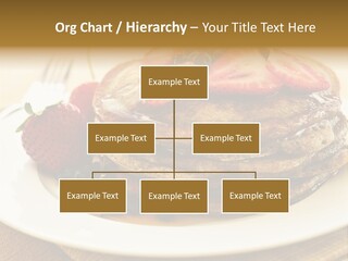 Stack Of Buckwheat Pancakes With Fresh Berries And Maple Syrup PowerPoint Template
