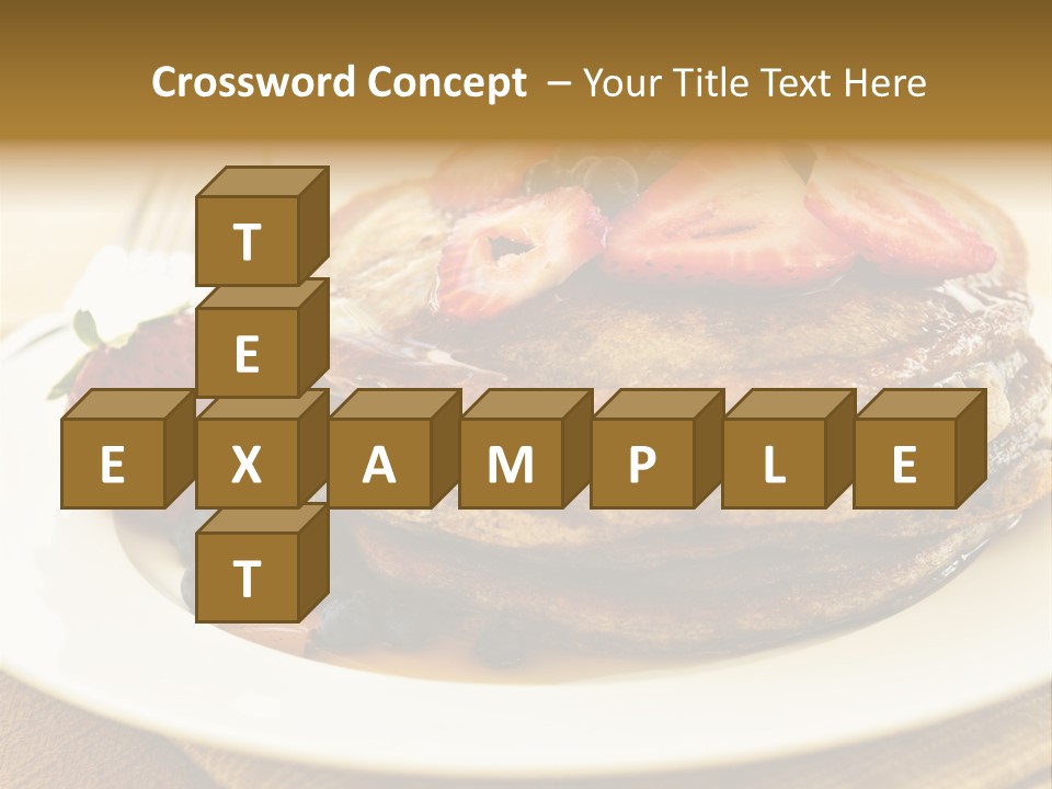 Stack Of Buckwheat Pancakes With Fresh Berries And Maple Syrup PowerPoint Template