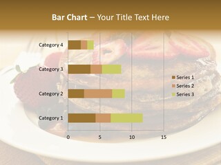 Stack Of Buckwheat Pancakes With Fresh Berries And Maple Syrup PowerPoint Template