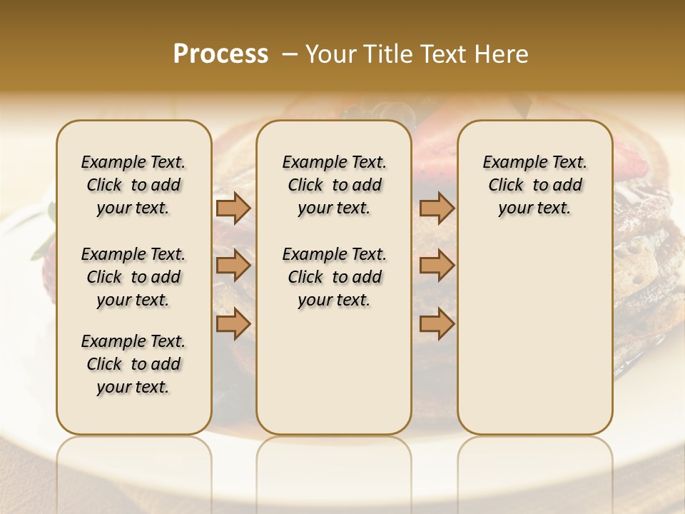 Stack Of Buckwheat Pancakes With Fresh Berries And Maple Syrup PowerPoint Template