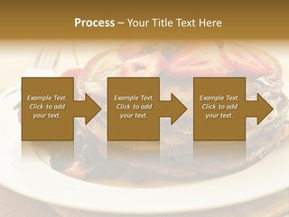 Stack Of Buckwheat Pancakes With Fresh Berries And Maple Syrup PowerPoint Template